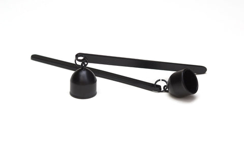 Dangling Bell Candle Snuffer with Matte Black Finish